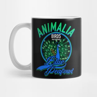 Blue peafowl Mug